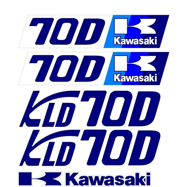 New Fits kawasaki Wheel Loader 70D Decal Set